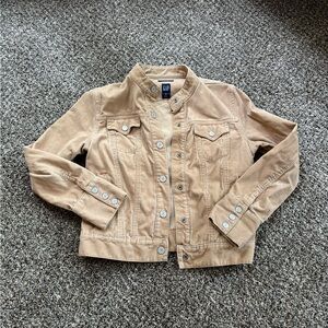 GAP Tan Jean Jacket Cropped Casual Style